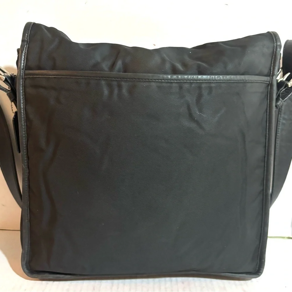 Coach vintage black nlyon unisex Messenger Bag